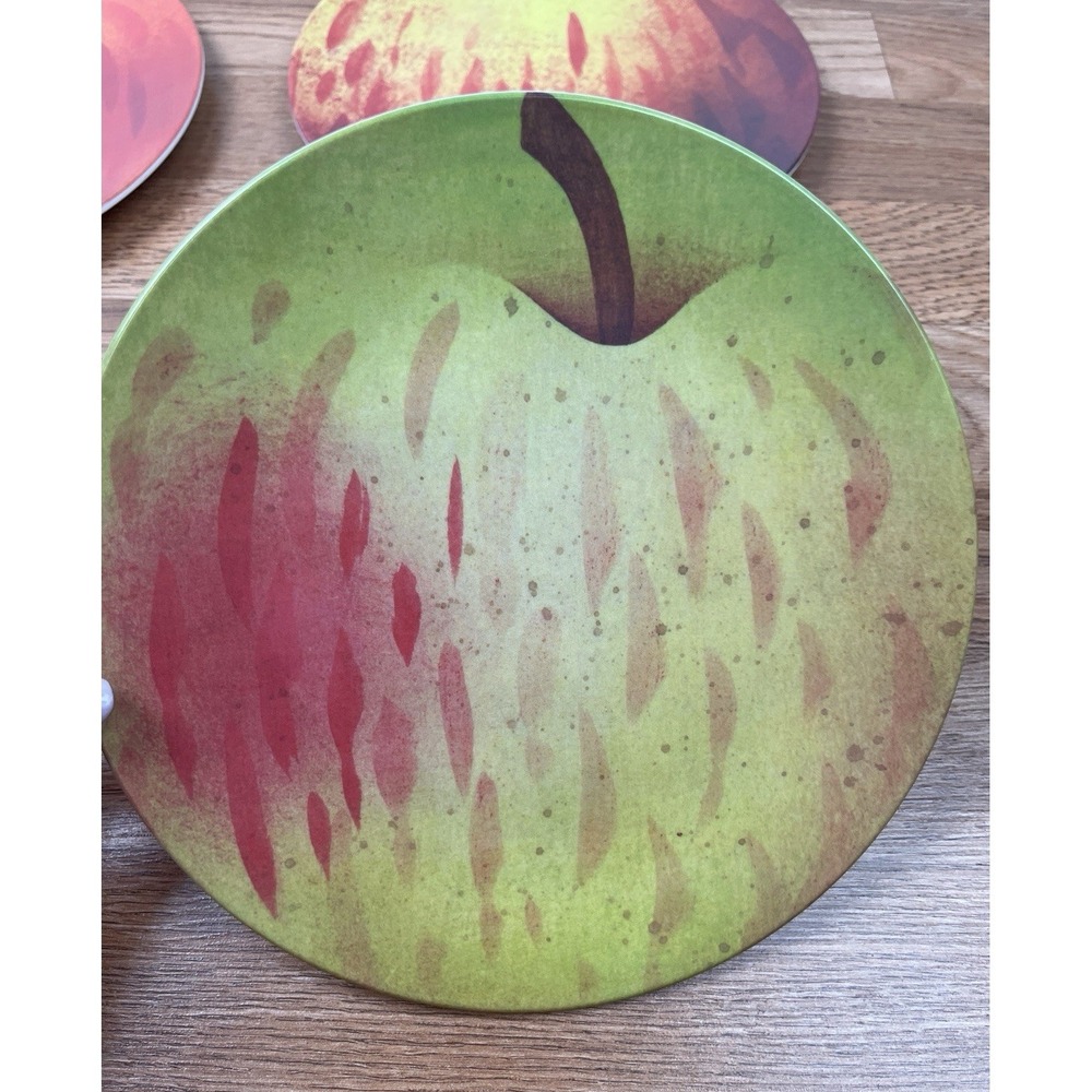 Set of 8 John Derian Melamine Apple Bowls and Plates - Picture 5 of 15